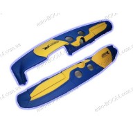 Накладка на торпеду ВАЗ 2106 желто - синяя GTR (Probass)