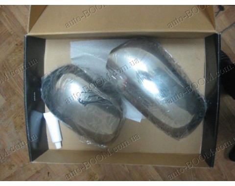 Накладки на зеркала (нержавейка) Audi A4 04-08