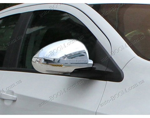 Накладки на зеркала (нержавейка) Chevrolet Aveo 3 12-