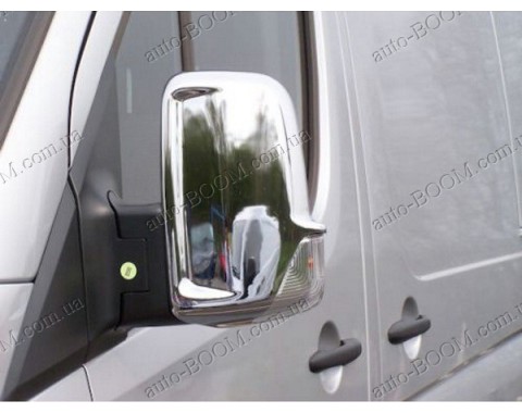 Накладки на зеркала (нержавейка) Mercedes Sprinter 06-