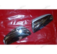 Накладки на зеркала (нержавейка) Mitsubishi Colt 6 03-08