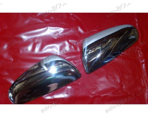 Накладки на зеркала (нержавейка) Mitsubishi Colt 7 08-12