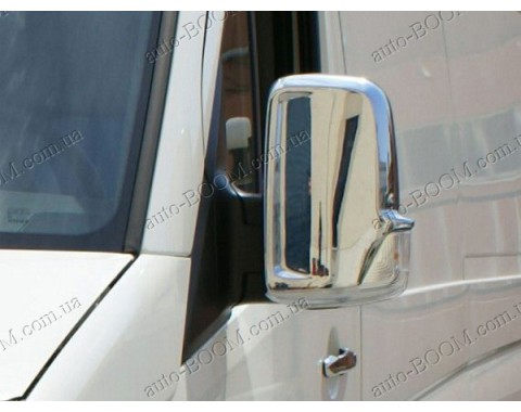 Накладки на зеркала (нержавейка) VW Crafter 06-