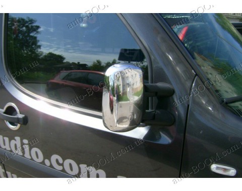 Накладки на зеркала (пластик) Fiat Doblo 00-10