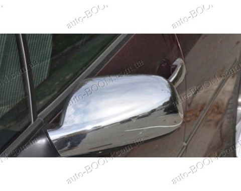 Накладки на зеркала (пластик) Peugeot 407 04-11