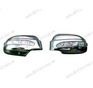 Накладки на зеркала (пластик) Hyundai Tucson 04-10 с поворотом