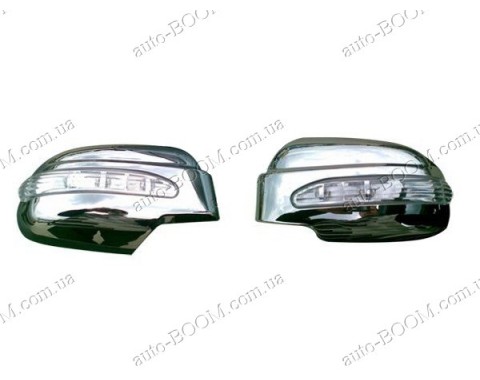 Накладки на зеркала (пластик) Hyundai Tucson 04-10 с поворотом