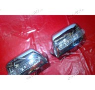 Накладки на зеркала (пластик) Kia Sportage 04-10 с поворотом