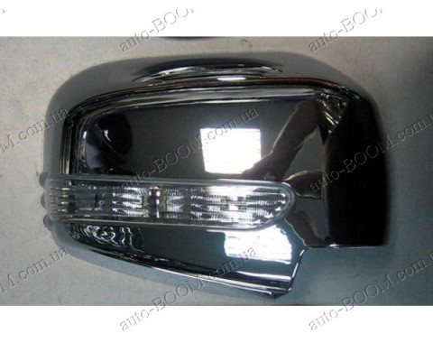 Накладки на зеркала (пластик) Mitsubishi L200 96-06 с поворотом