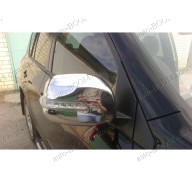 Накладки на зеркала (пластик) Toyota RAV4 3 05-13 с поворотом