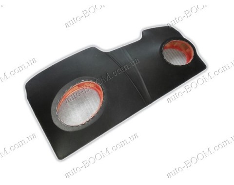 Акустическая полка на Chevrolet Aveo 03-06 хетчбек черная, на фанере, пирамида