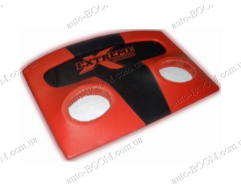 Акустическая полка на Skoda Octavia A4 tour 96-10 красная, на фанере, пирамида (EX)