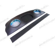 Акустическая полка на Лада 1118 Калина черная, на фанере, пирамида