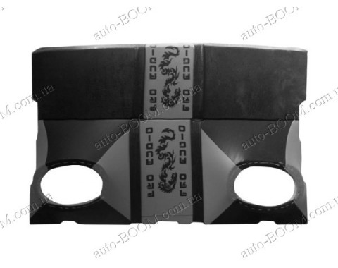 Акустическая полка на ВАЗ 2104 черно-серая, бюджет