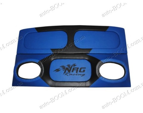 Акустическая полка на ВАЗ 2108 синяя, пирамида, на фанере