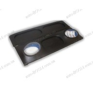 Акустическая полка на ВАЗ 2108 черная, на фанере, пирамида