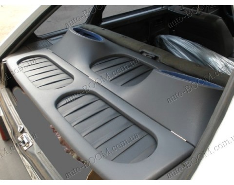 Акустическая полка на ВАЗ 2109 графит, на фанере,пирамида, высокий подиум