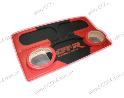 Акустическая полка на ВАЗ 2108 красная, на фанере, стандарт