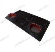 Акустическая полка на ВАЗ 2108 карпет, на фанере, пирамида