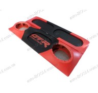 Акустическая полка на ВАЗ 2108 красная, на фанере, пирамида