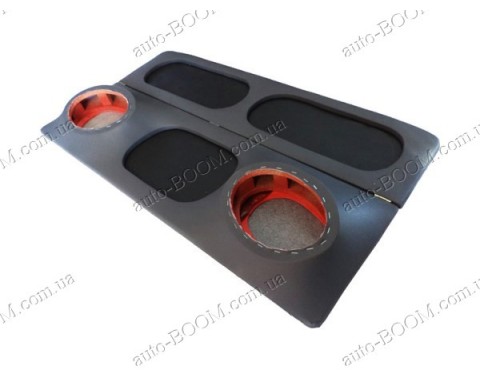 Акустическая полка на ВАЗ 2108 серая, на фанере, пирамида