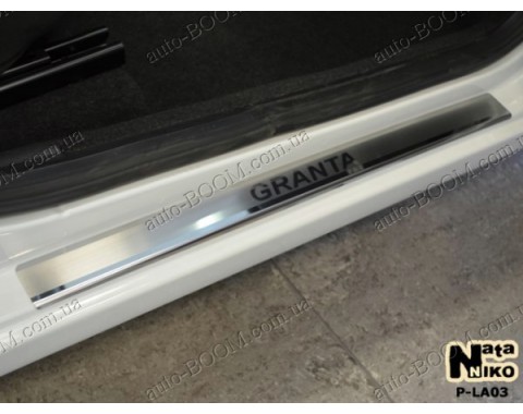 Накладки на пороги Лада 2190 Гранта (NataNiko)