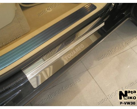 Накладки на пороги VW Touareg 02-10 (NataNiko)