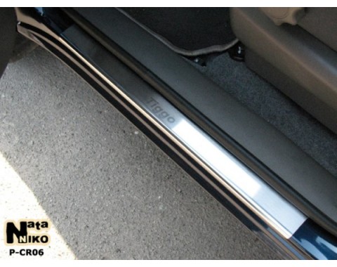 Накладки на пороги Chery Tiggo 05-11(NataNiko Premium)