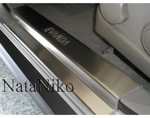 Накладки на пороги Chevrolet Evanda 00-06(NataNiko Premium)