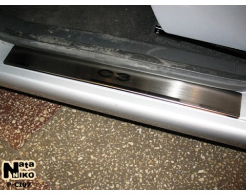 Накладки на пороги Citroen C3 02-09(NataNiko Premium)