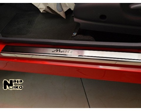 Накладки на пороги Daewoo Matiz 98-04(NataNiko Premium)