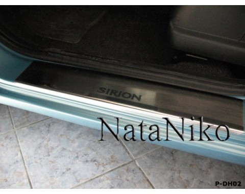 Накладки на пороги Daihatsu Sirion 08-10(NataNiko Premium)
