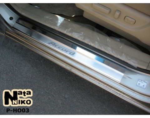 Накладки на пороги Honda Accord 08-13 (USA)(NataNiko Premium)