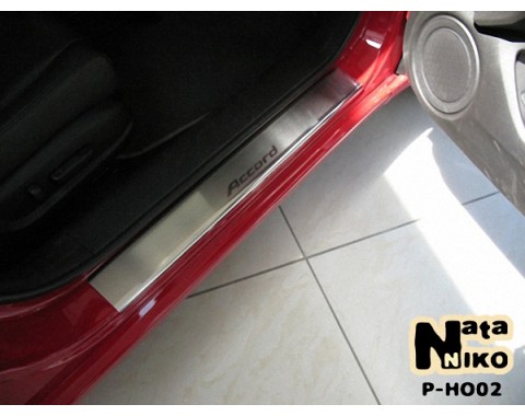 Накладки на пороги Honda Accord 8 08-13(NataNiko Premium)