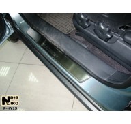 Накладки на пороги Hyundai Tucson 04-(NataNiko Premium)