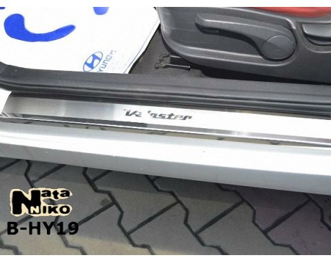 Накладки на пороги Hyundai Veloster 11-(NataNiko Premium)