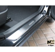 Накладки на пороги Kia Ceed 06-12(NataNiko Premium)