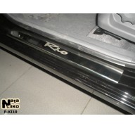 Накладки на пороги Kia Rio 05-11(NataNiko Premium)