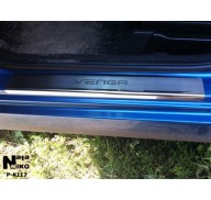 Накладки на пороги Kia Venga 10-(NataNiko Premium)