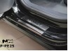 Накладки на пороги Peugeot 208 12-(NataNiko Premium)