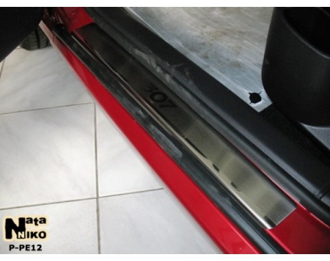 Накладки на пороги Peugeot 307 01-11(NataNiko Premium)