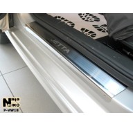 Накладки на пороги VW Jetta 6 10-(NataNiko Premium)