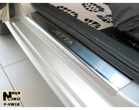 Накладки на пороги VW Jetta 6 10-(NataNiko Premium)