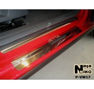 Накладки на пороги VW Jetta 5 05-10(NataNiko Premium)