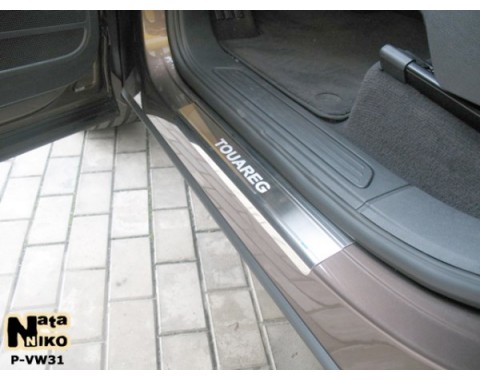 Накладки на пороги VW Touareg 2 10-(NataNiko Premium)