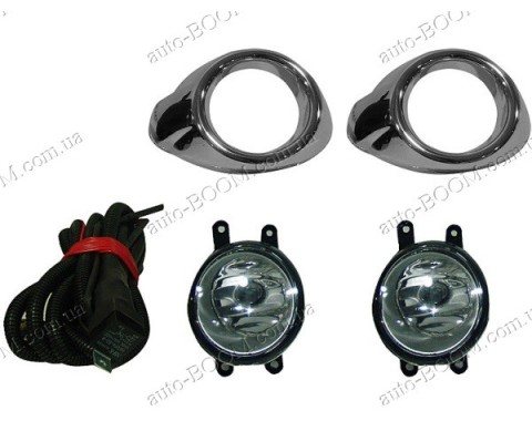 Противотуманные фары на Ford Focus 3 11- Хром