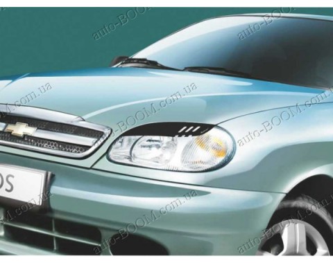 Реснички на фары Daewoo Sens 02- (Spirit)
