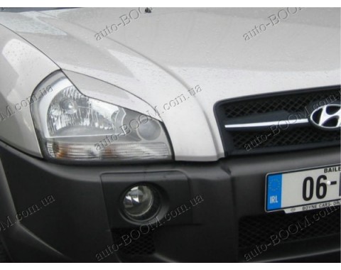 Реснички на фары Hyundai Tucson 04- (Spirit)