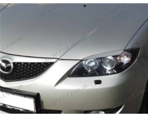 Реснички на фары Mazda 3 03-09 хетчбек (Spirit)