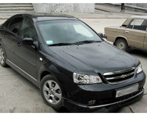 Реснички на фары Chevrolet Lacetti 04- седан широкие (Orticar)